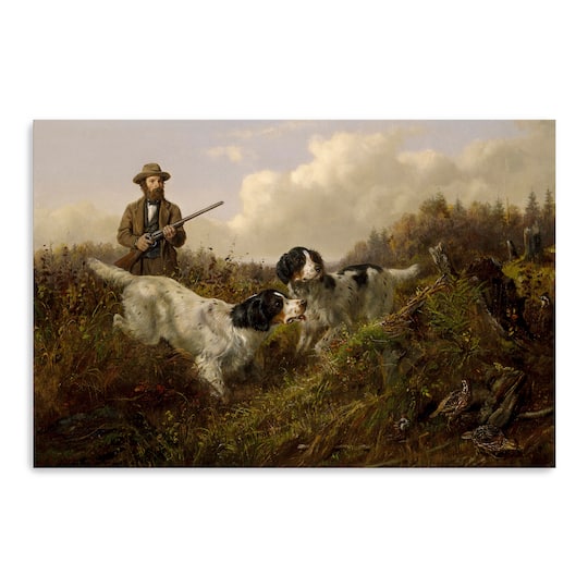 Lumaprints Flushing Grouse, Long Lake, Hamilton County, New York (1875) Canvas Giclée Art